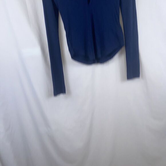 Free People Indigo Navy Blue Tate Layering Keyhole Tee PS - Picture 7 of 15